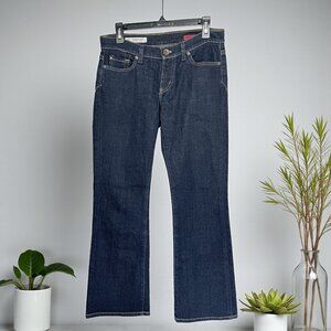 X2 Quality Denim Curvy Bootcut Jeans W31 Size 4 Dark Wash